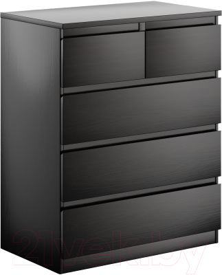 Комод Mio Tesoro Мальта 5 ящиков 80x99 2.05.02.080.5 (дуб венге) - фото