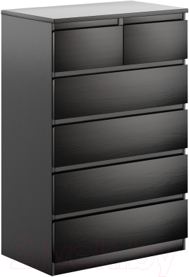 Комод Mio Tesoro Мальта 6 ящиков 80x121 2.05.02.100.5 (дуб венге) - фото