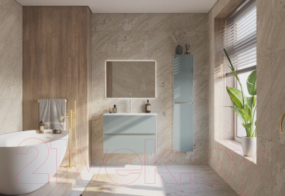 Шкаф-пенал для ванной ЗОВ Софи 150 / SP150MW0MAGVA