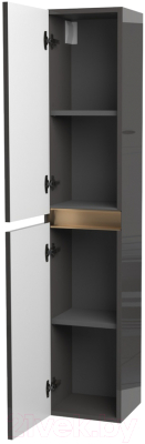 Шкаф-пенал для ванной ЗОВ Софи 150 / SP150MWFMLGVG