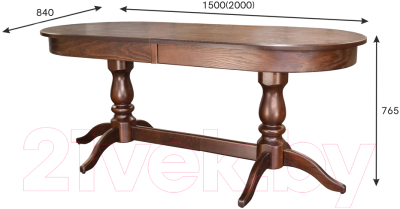 Обеденный стол Мебелик Тарун 3 раздвижной