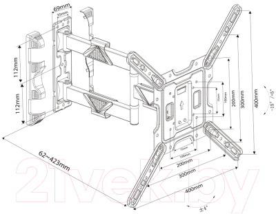 Кронштейн для телевизора Harper TVFW-65