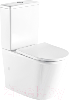 Унитаз напольный WeltWasser WW Salzbach 001 XL GL-WT (белый глянец) - фото