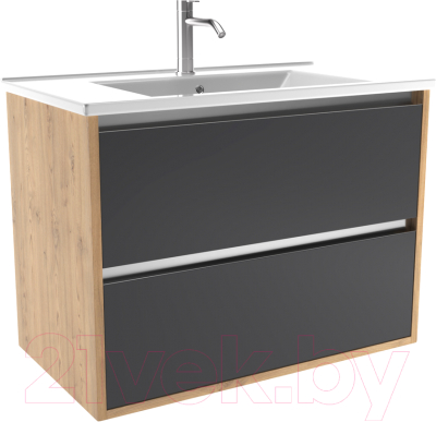 Тумба под умывальник ЗОВ Женева 80 / J80LHO0MBPMC1A - фото