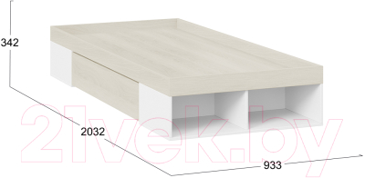 Односпальная кровать ТриЯ Сканди ТД-386.12.001 с ящиком