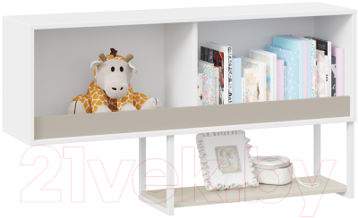 Шкаф навесной ТриЯ Сканди ТД-386.15.011 (дуб гарден/белый/глиняный серый)