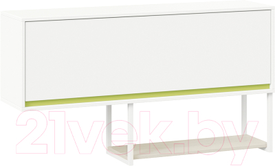 Шкаф навесной ТриЯ Сканди ТД-386.15.011 (дуб гарден/белый/зеленый) - фото