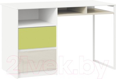 Письменный стол ТриЯ Сканди ТД-386.15.02-20 (дуб гарден/белый/зеленый) - фото