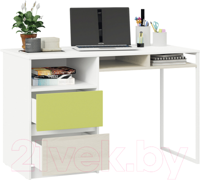 Письменный стол ТриЯ Сканди ТД-386.15.02-20 (дуб гарден/белый/зеленый)