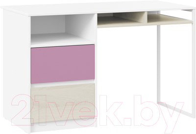 Письменный стол ТриЯ Сканди ТД-386.15.02-20 (дуб гарден/белый/лиловый) - фото