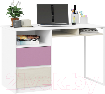 Письменный стол ТриЯ Сканди ТД-386.15.02-20 (дуб гарден/белый/лиловый)