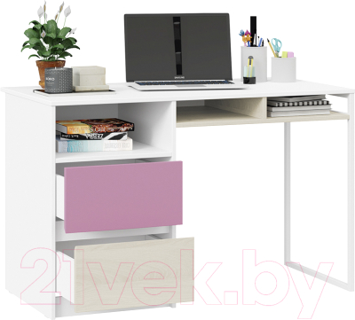 Письменный стол ТриЯ Сканди ТД-386.15.02-20 (дуб гарден/белый/лиловый)