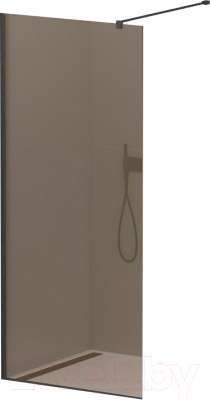 Душевая стенка Cezares LIBERTA-L-1-110-120-BR-NERO - фото