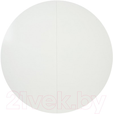 Обеденный стол Tetchair Боско круглый раскладной (белый/натуральный)