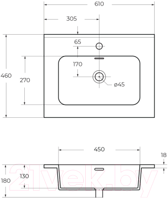 Умывальник Cezares 50202