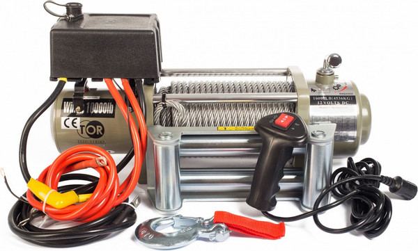 Лебедка автомобильная TOR ЛА S10000 453кг 28м 24V / 1141005 - фото