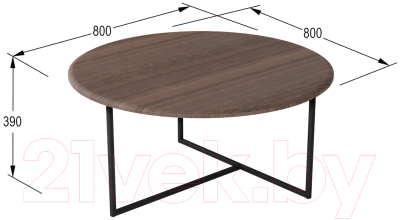 Журнальный столик Мебелик Маджоре