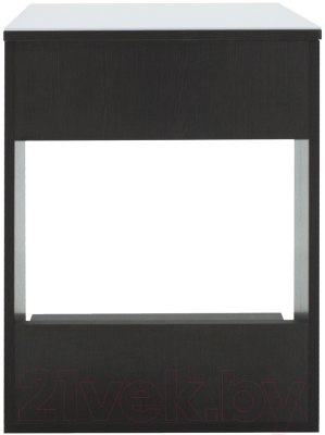 Приставной столик Мебелик BeautyStyle 3 (венге/стекло белое)