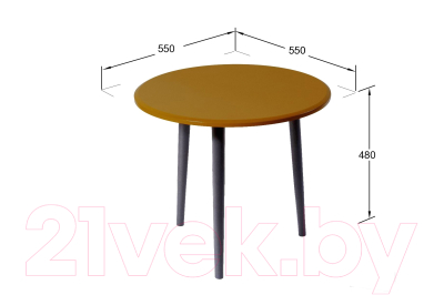 Журнальный столик Мебелик Манхэттен