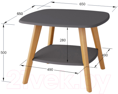 Журнальный столик Мебелик Хадсон