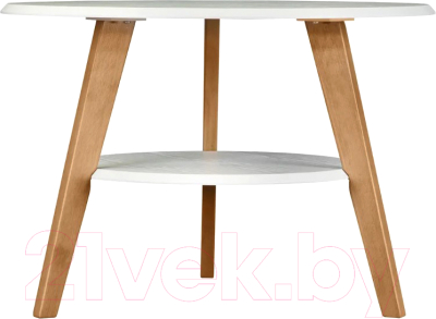 Журнальный столик Мебелик BeautyStyle 17 (белый/бук) - фото