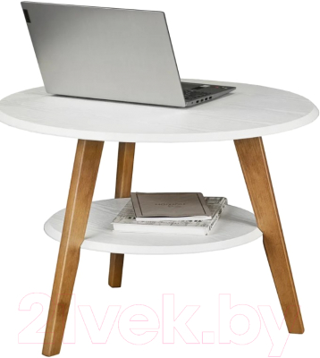 Журнальный столик Мебелик BeautyStyle 17 (белый/бук)