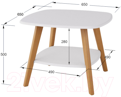 Журнальный столик Мебелик Хадсон