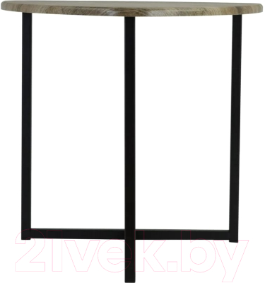 Журнальный столик Мебелик BeautyStyle 11 (дуб крымский состаренный/черный)