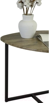 Журнальный столик Мебелик BeautyStyle 11 (дуб крымский состаренный/черный)