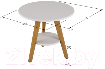 Журнальный столик Мебелик Хог