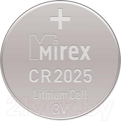 Комплект батареек Mirex CR2025 / 23702-CR2025-E2