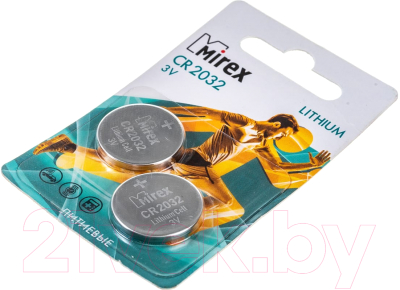 Комплект батареек Mirex CR2032 / 23702-CR2032-E2