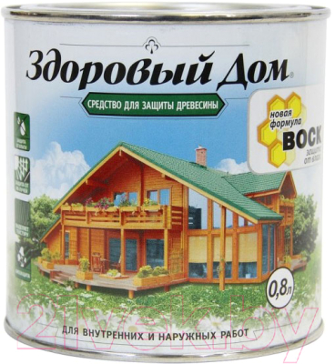 Защитно-декоративный состав Здоровый дом Дуб - фото