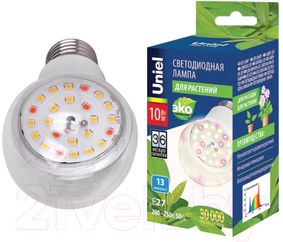 Лампа Uniel LED-A60-10W/SPFB/E27/CL PLP30WH / UL-00007404