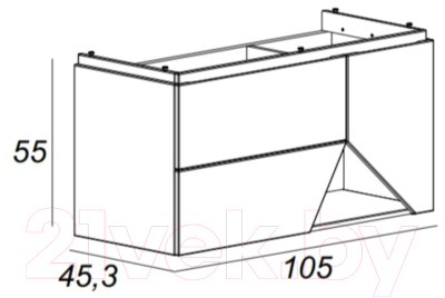 Тумба под умывальник Cezares 55224