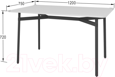 Обеденный стол Мебелик Кросс