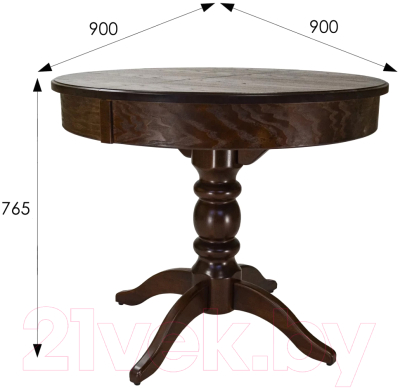 Обеденный стол Мебелик Фидея 4 раздвижной