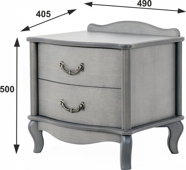 Прикроватная тумба Мебелик Джульетта 2 ящика