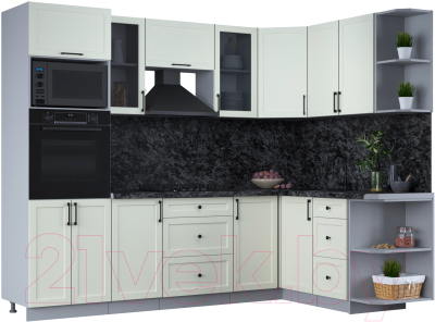 Готовая кухня Интерлиния Тренд 1.68x2.6 ВТ правая - фото