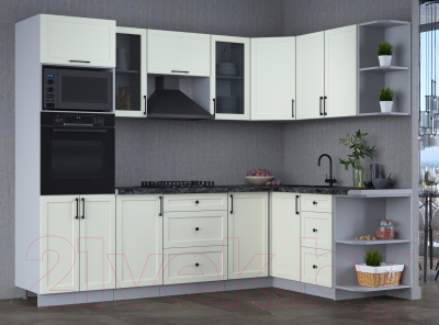 Готовая кухня Интерлиния Тренд 1.68x2.6 ВТ правая