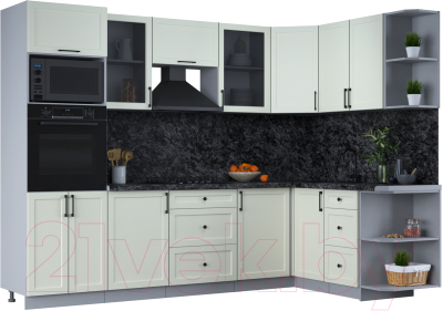 Готовая кухня Интерлиния Тренд 1.68x2.8 ВТ правая - фото