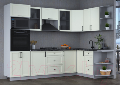 Готовая кухня Интерлиния Тренд 1.68x2.8 ВТ правая