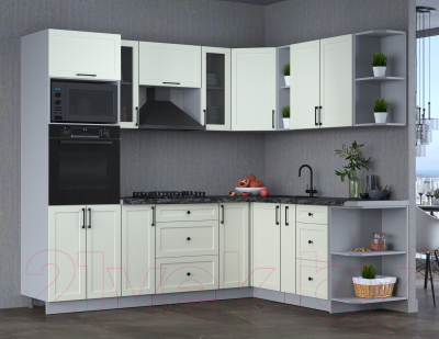 Готовая кухня Интерлиния Тренд 1.88x2.4 ВТ правая