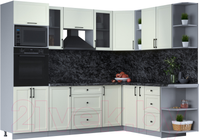 Готовая кухня Интерлиния Тренд 1.88x2.6 ВТ правая - фото