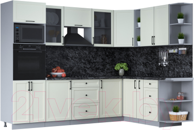 Готовая кухня Интерлиния Тренд 1.88x2.8 ВТ правая - фото