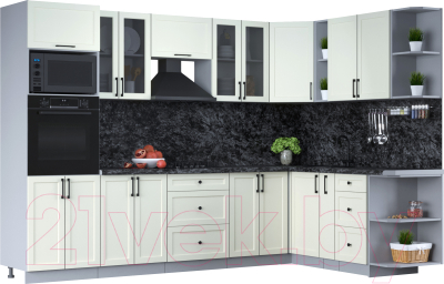 Готовая кухня Интерлиния Тренд 1.88x3.0 ВТ правая - фото