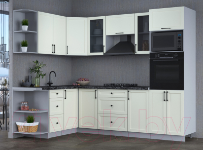 Готовая кухня Интерлиния Тренд 1.68x2.6 ВТ левая