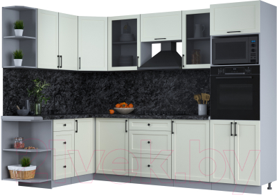 Готовая кухня Интерлиния Тренд 1.68x2.8 ВТ левая - фото