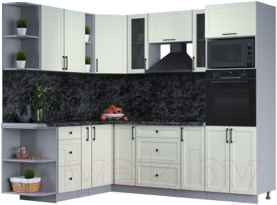 Готовая кухня Интерлиния Тренд 1.88x2.4 ВТ левая - фото