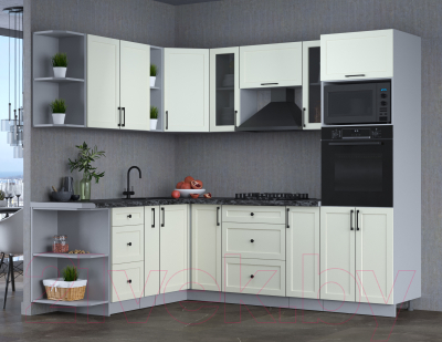 Готовая кухня Интерлиния Тренд 1.88x2.4 ВТ левая